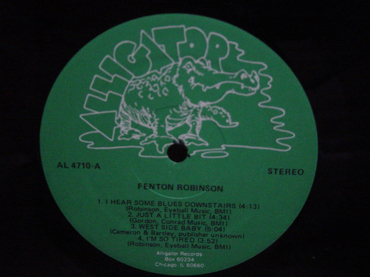 LP[BLUES] FENTON ROBINSON I HEAR SOME BLUES DOWNSTAIRS ALLIGATOR 1977 フェントン・ロビンソン_画像2