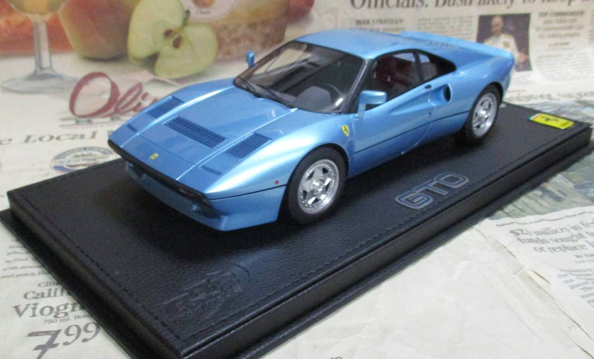 * ultra rare out of print * world 36 pcs *BBR*1/18*1984 Ferrari 288 GTO metallic light blue ≠MR