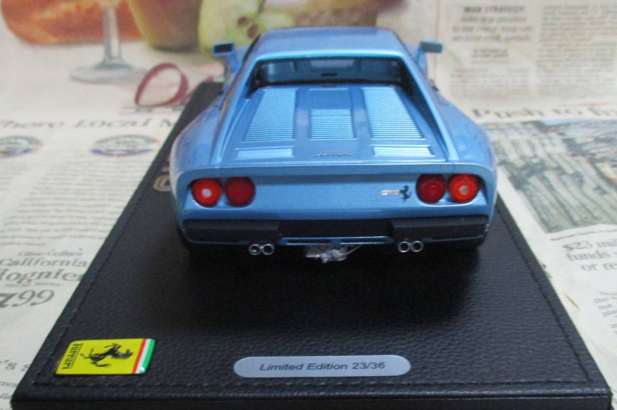 * ultra rare out of print * world 36 pcs *BBR*1/18*1984 Ferrari 288 GTO metallic light blue ≠MR