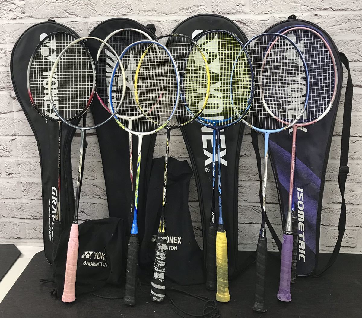 m51011-5552 バドミントンラケット 10本 セット YONEX NANORAY220/250