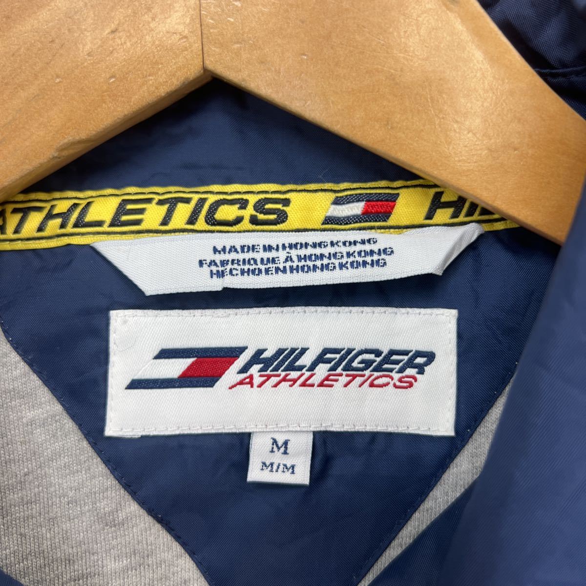 トミーヒルフィガー ☆ TOMMY HILFIGER コーチジャケット ナイロンジャケット M ホワイト ネイビー 90s感が最高♪ ストリート 古着■S570_画像5