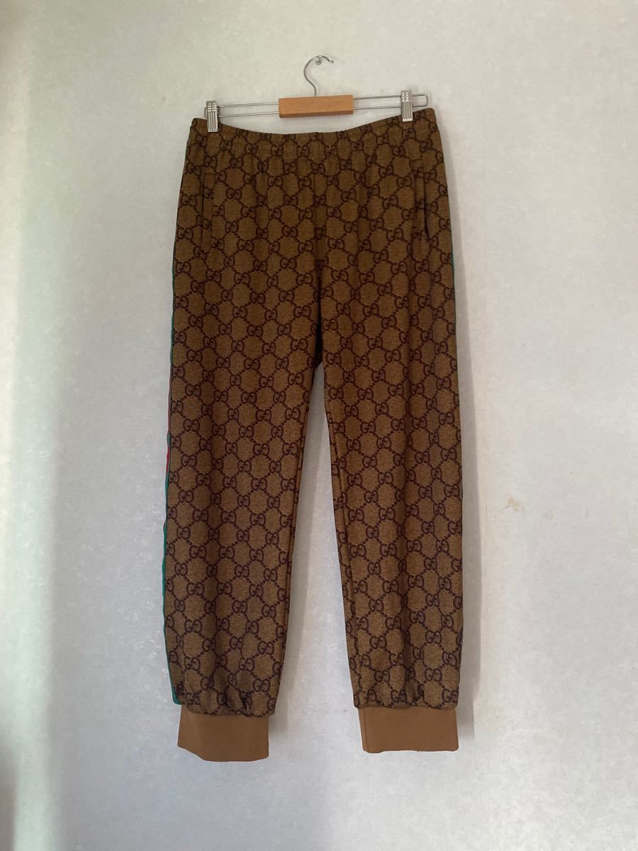 GUCCI ジョギングパンツ サイドラインパンツ Lサイズ|PayPayフリマ