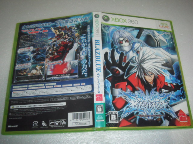 中古 XBOX360 BLAZBLUE ブレイブルー 動作保証 同梱可 _画像1