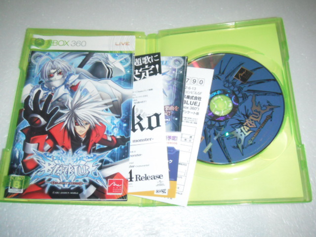 中古 XBOX360 BLAZBLUE ブレイブルー 動作保証 同梱可 _画像2