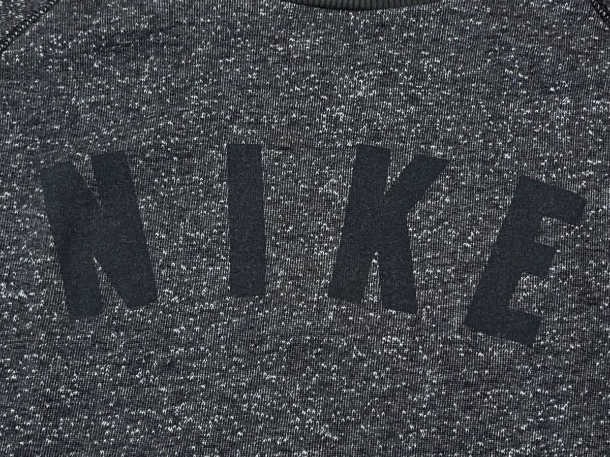 * бесплатная доставка * NIKE Nike USA прямой импорт б/у одежда la gran Logo тренировочный футболка мужской M темно-серый tops б/у быстрое решение 