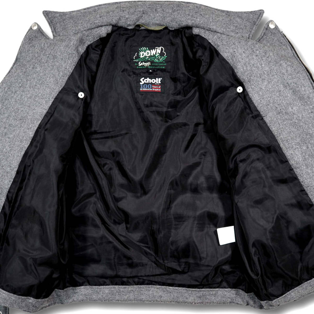 即決 Schott メンズXL 100周年記念モデル ライダースダウン 即決 Schott メンズXL 100周年記念モデル ライダースダウン