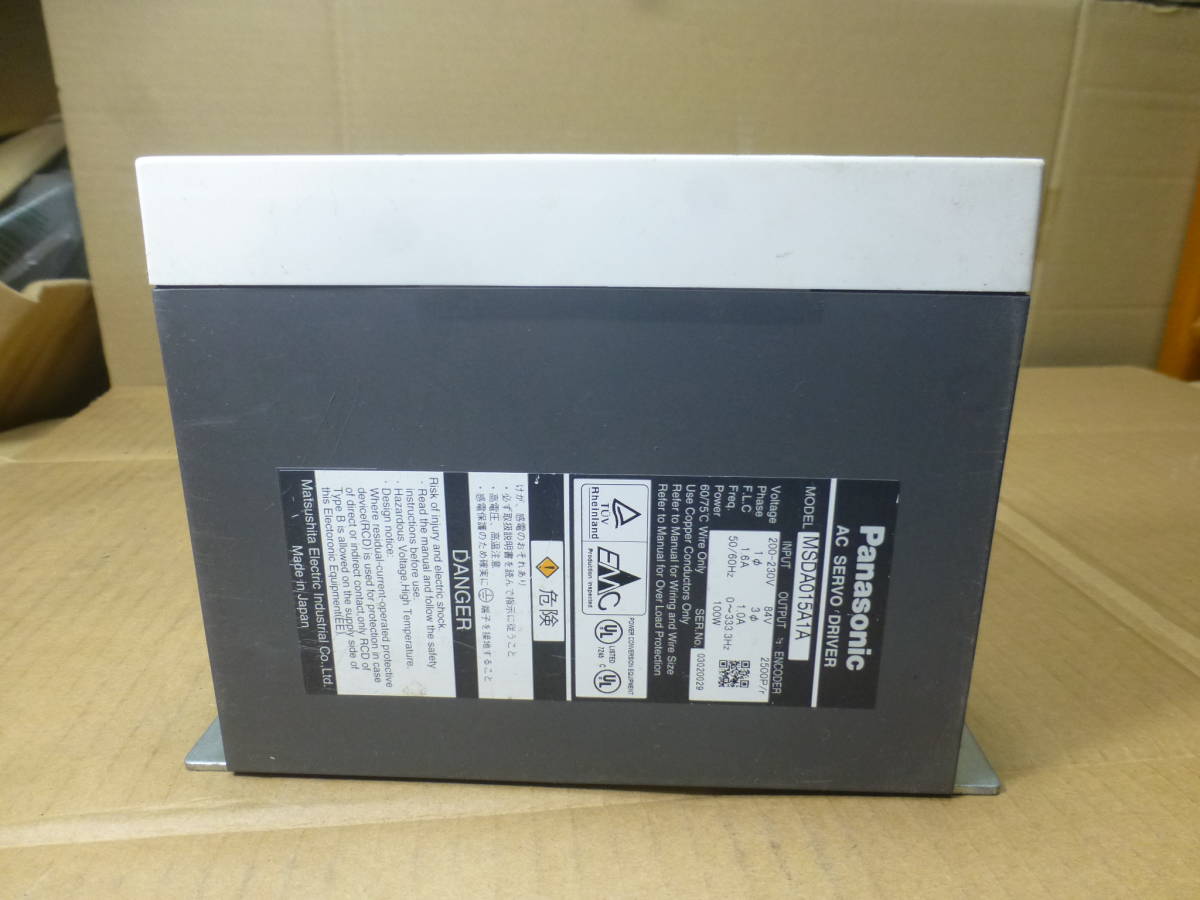 Panasonic AC SERVO DRIVER MSDA015A1A(管理番号あ2)_画像7