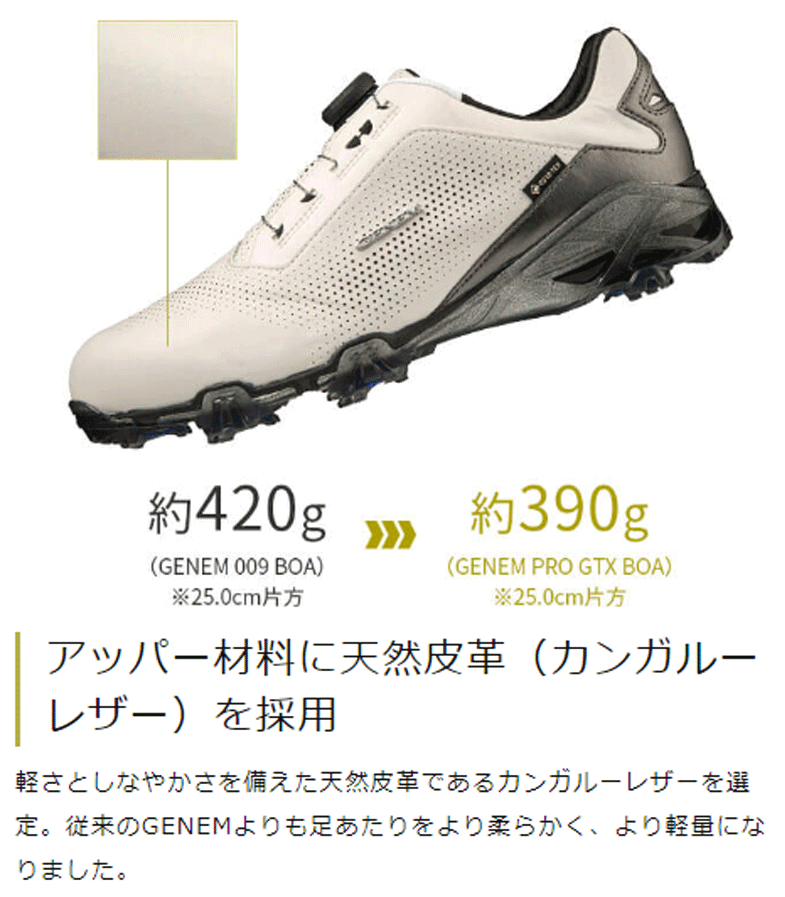 新品■ミズノ■2022.8■ジェネム プロ GTX ボア■51GM2200■ブラック／ゴールド■25.0CM■EEE相当■天然皮革カンガルーレザー■スパイク■