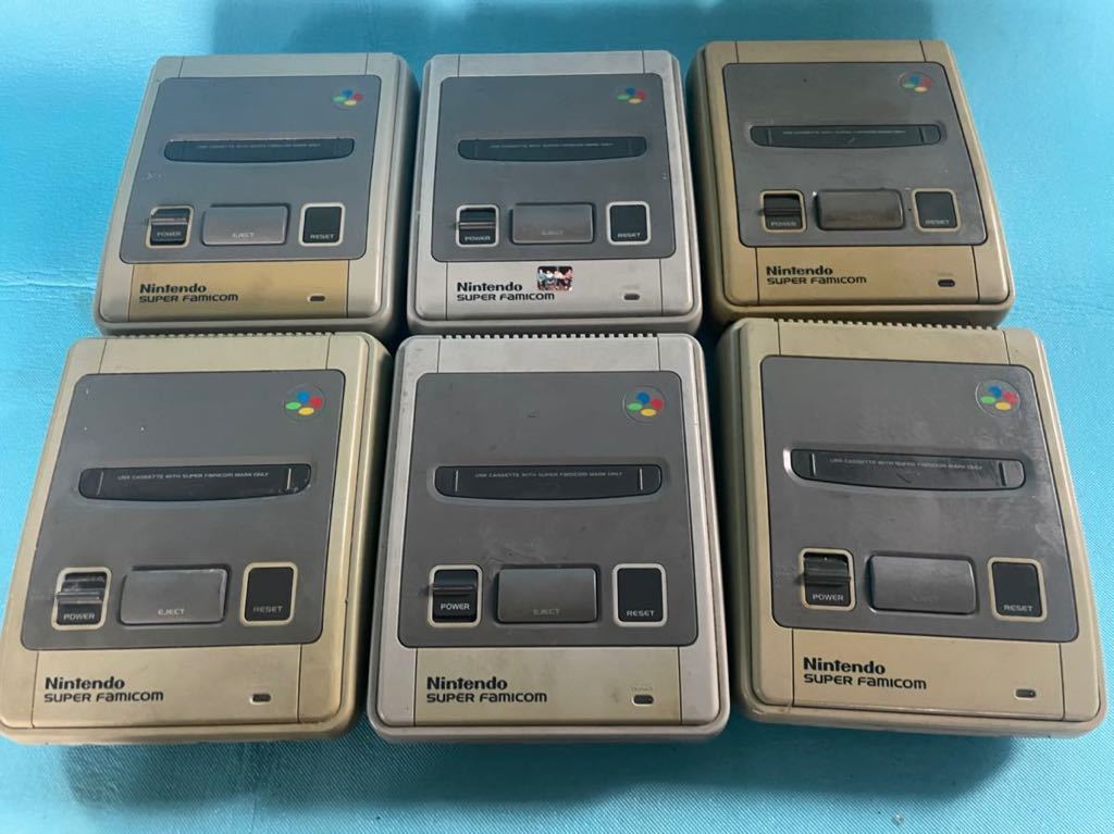 Nintendo スーパーファミコン本体 6台 SHVC-001 未確認ジャンク品