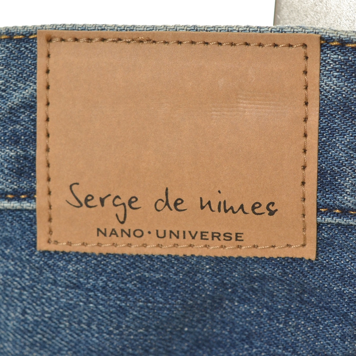 〇324592 nano universe ナノユニバース 〇ジーンズ デニムパンツ ストレート サイズM ストレッチ メンズ インディゴ ブルー_画像4