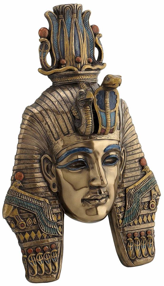 古代エジプト ツタンカーメン王のマスク ウォール壁彫刻 彫刻 彫像/ エスニックカフェ パブ レストラン エジプト料理（輸入品_画像2