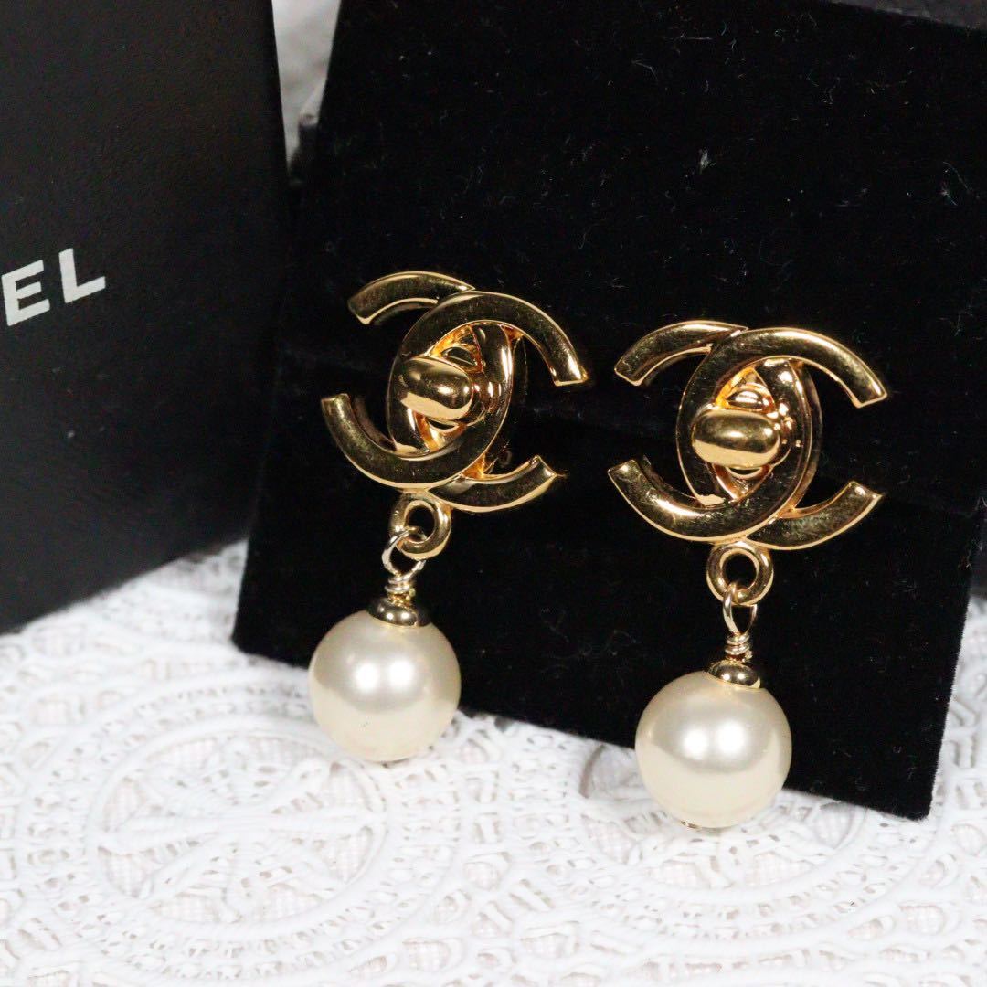 1円 スタート】CHANEL シャネル イヤリング ヴィンテージ ココ マーク