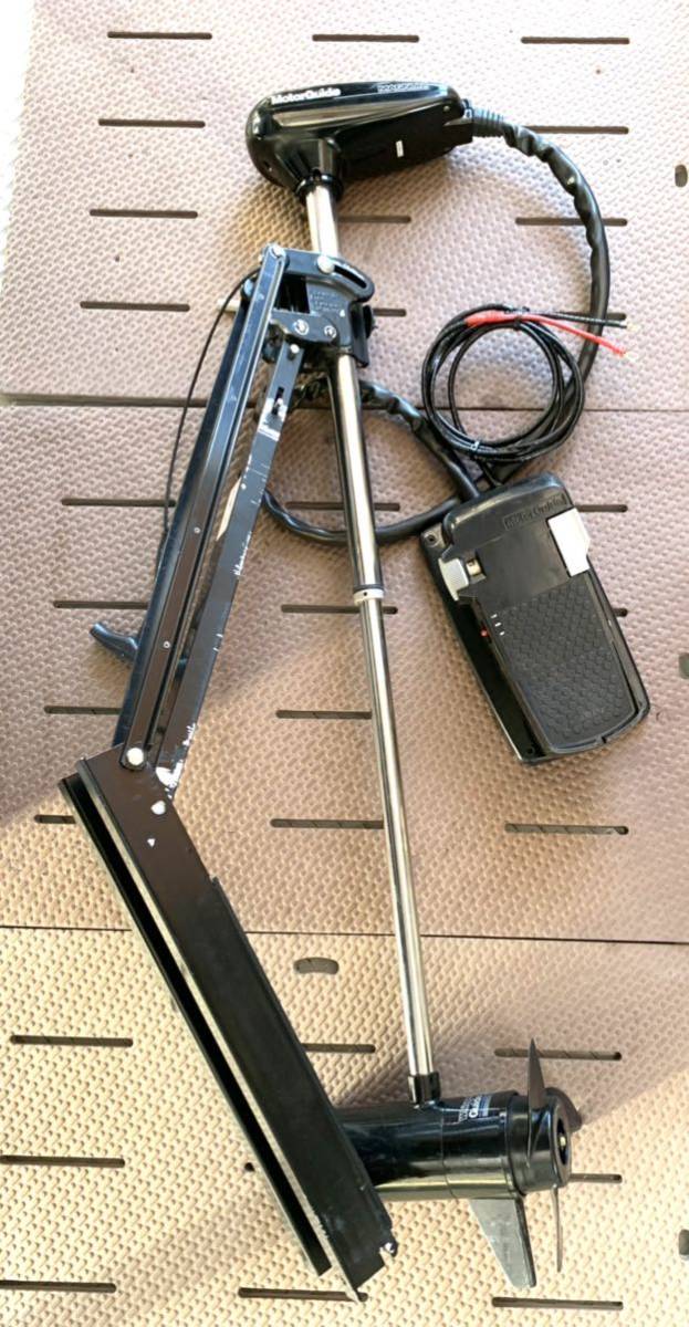 MoterGuideモーターガイド[MAGNUMマグナム740] 12Vエレキモーター マウント/フットコントローラー付属 動作OK 香川県さぬき市内引渡しOK