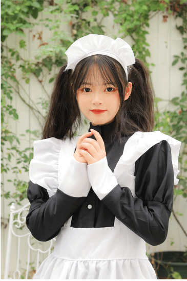 【萌】ワンピース メイド 服 ロリータ 学園祭 ハロウィン お祭り イベント 男女可用 コスプレ衣装 S-4XL_画像5