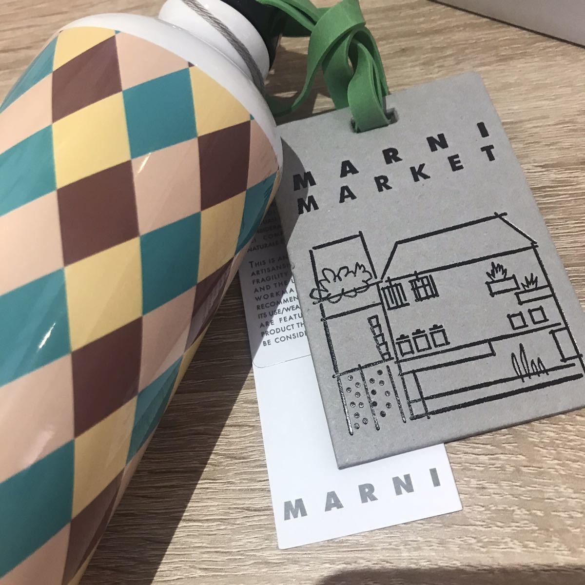 限定品◆希少 マルニ Marni Market タンブラー 水筒 ボトル ウォーターボトル マルニマーケット 2種類 箱入り マルニ紙袋付き ①ピンク_画像6