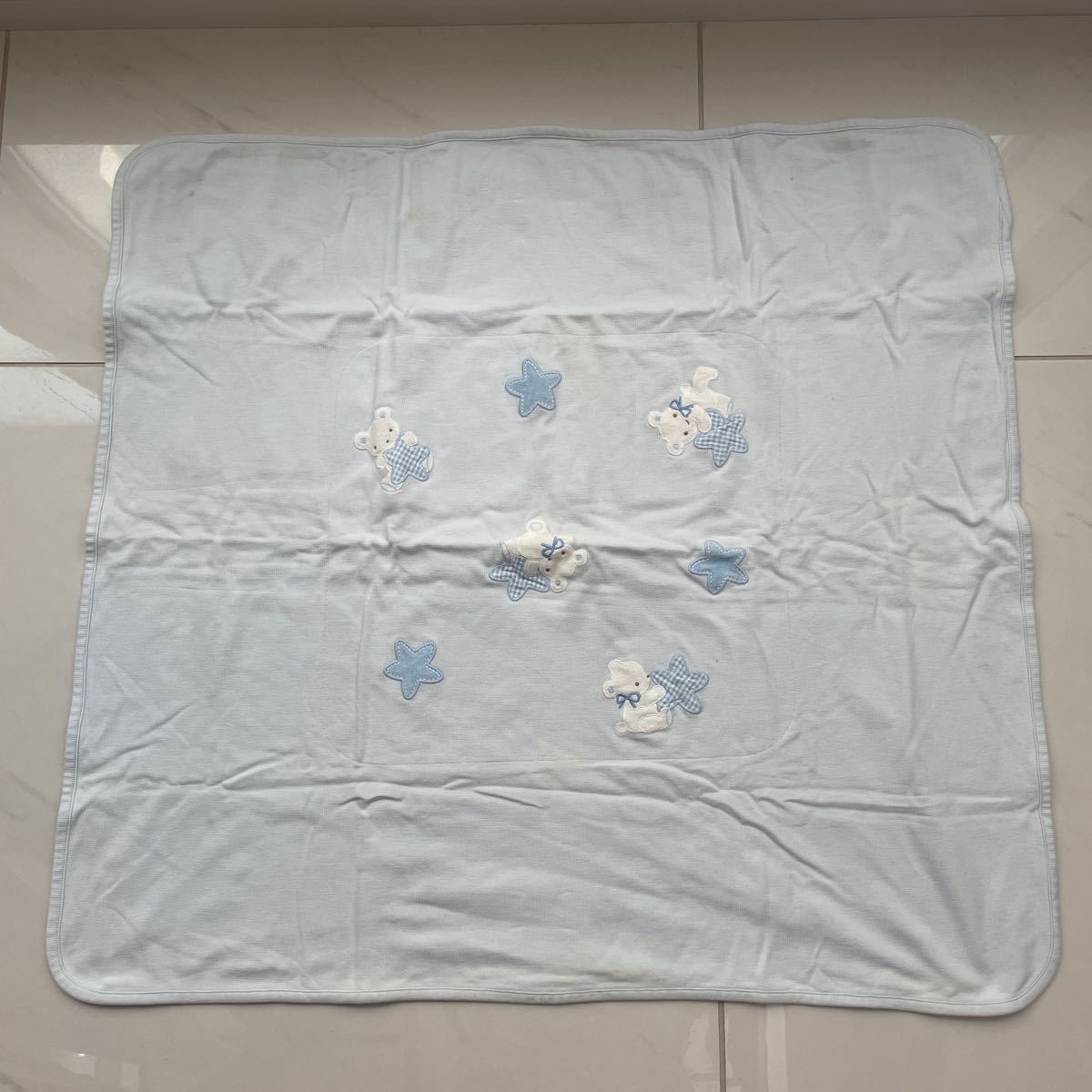 familiar blanket blanket lap blanket birth preparation cotton 100 light blue regular price 10000 jpy rank popular complete sale goods 