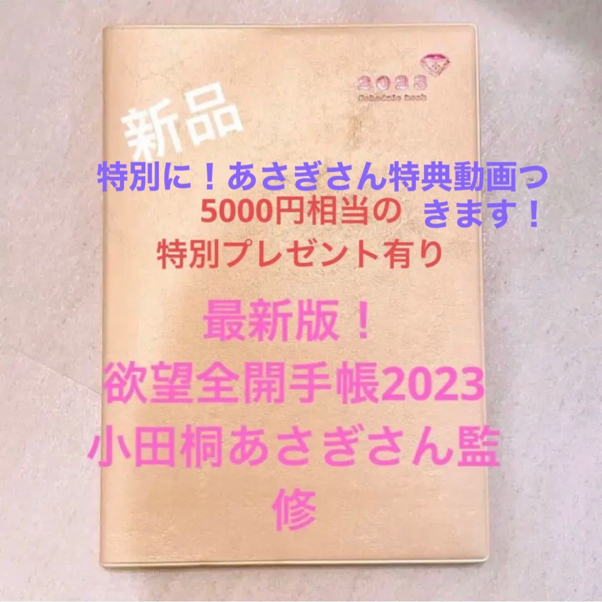 新品 欲望全開手帳 2023 小田桐あさぎ ちゃん卒 スケジュール帳 手帳-