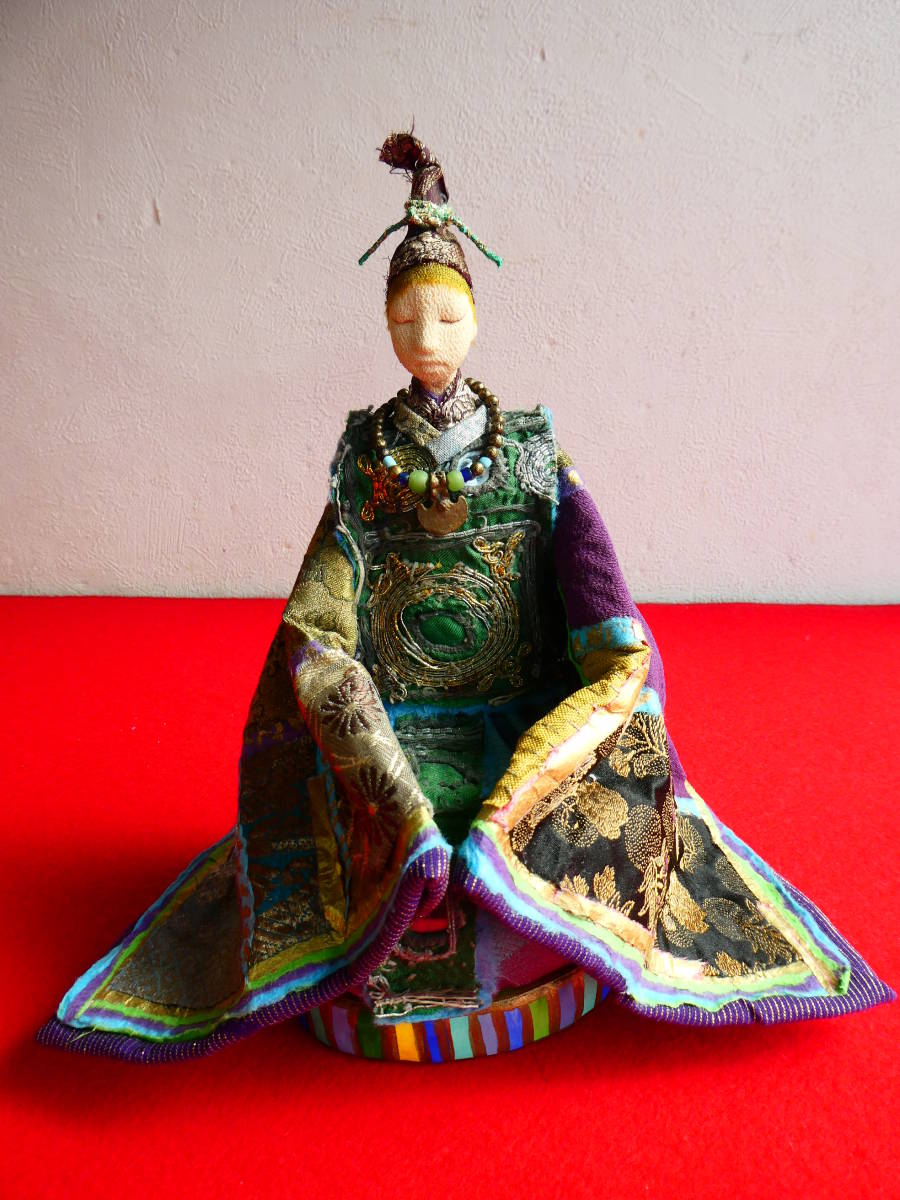 # подлинный произведение гарантия # Matsumoto ..[ кукла для празника девочек ]# принадлежности : родители . шт. ширма вместе коробка # произведение кукла кукла автор старый ... вышивка ткань Toyama рыба Цу город #