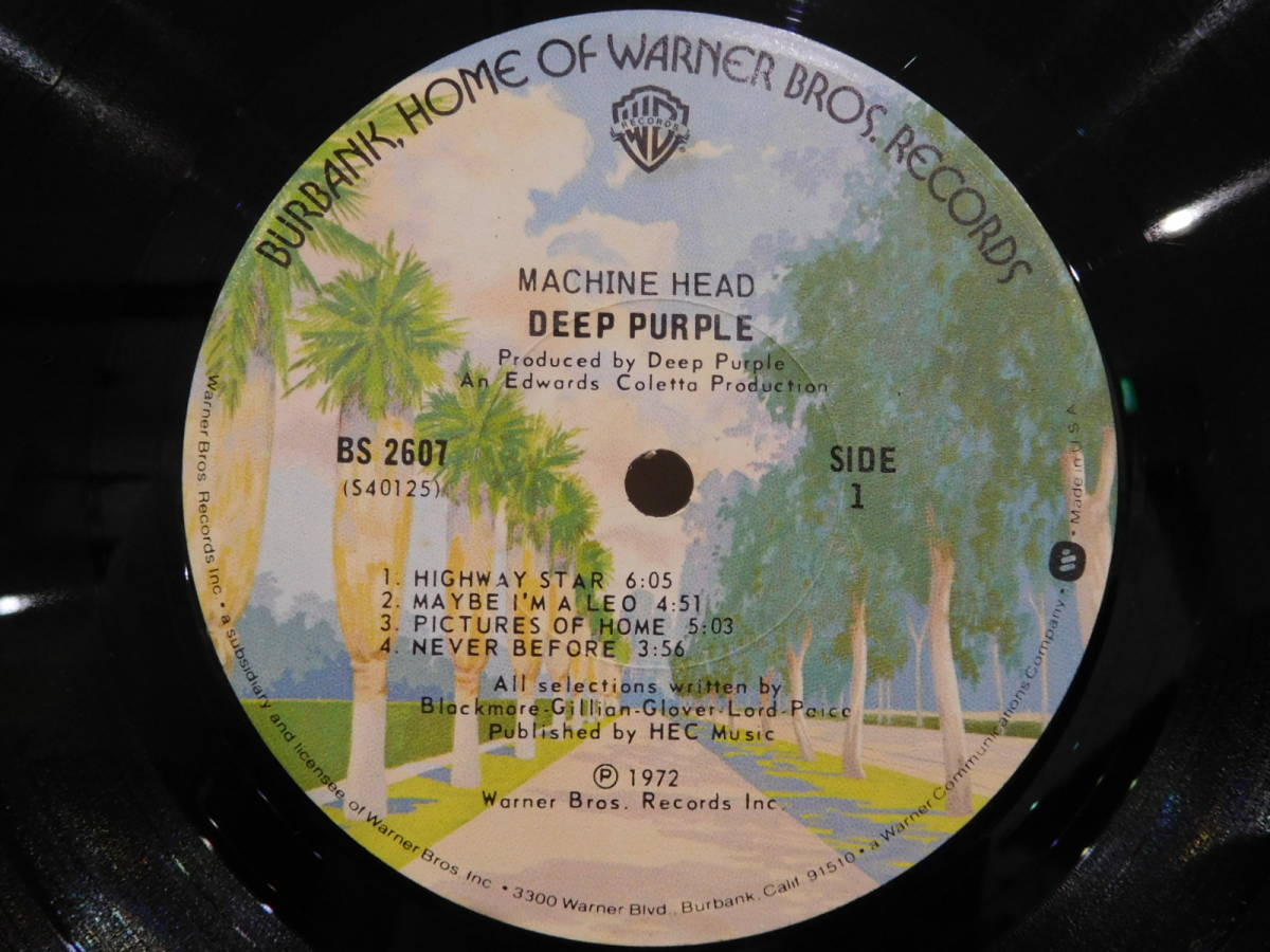 ○DEEP PURPLE/MACHINE HEAD USA輸入再発盤見開きLPレコード　BS 2607_画像4