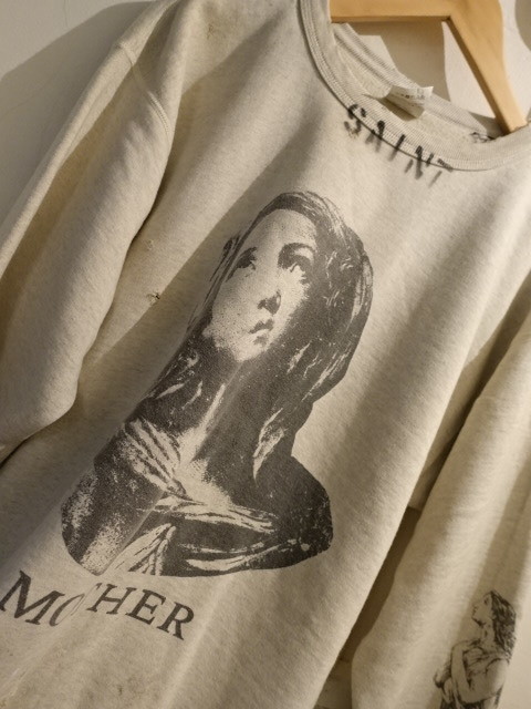 セントマイケル SAINT MICHAEL MOTHER スウェット ダメージ加工 正規品 タグ付き 未使用 22AW 2022AW
