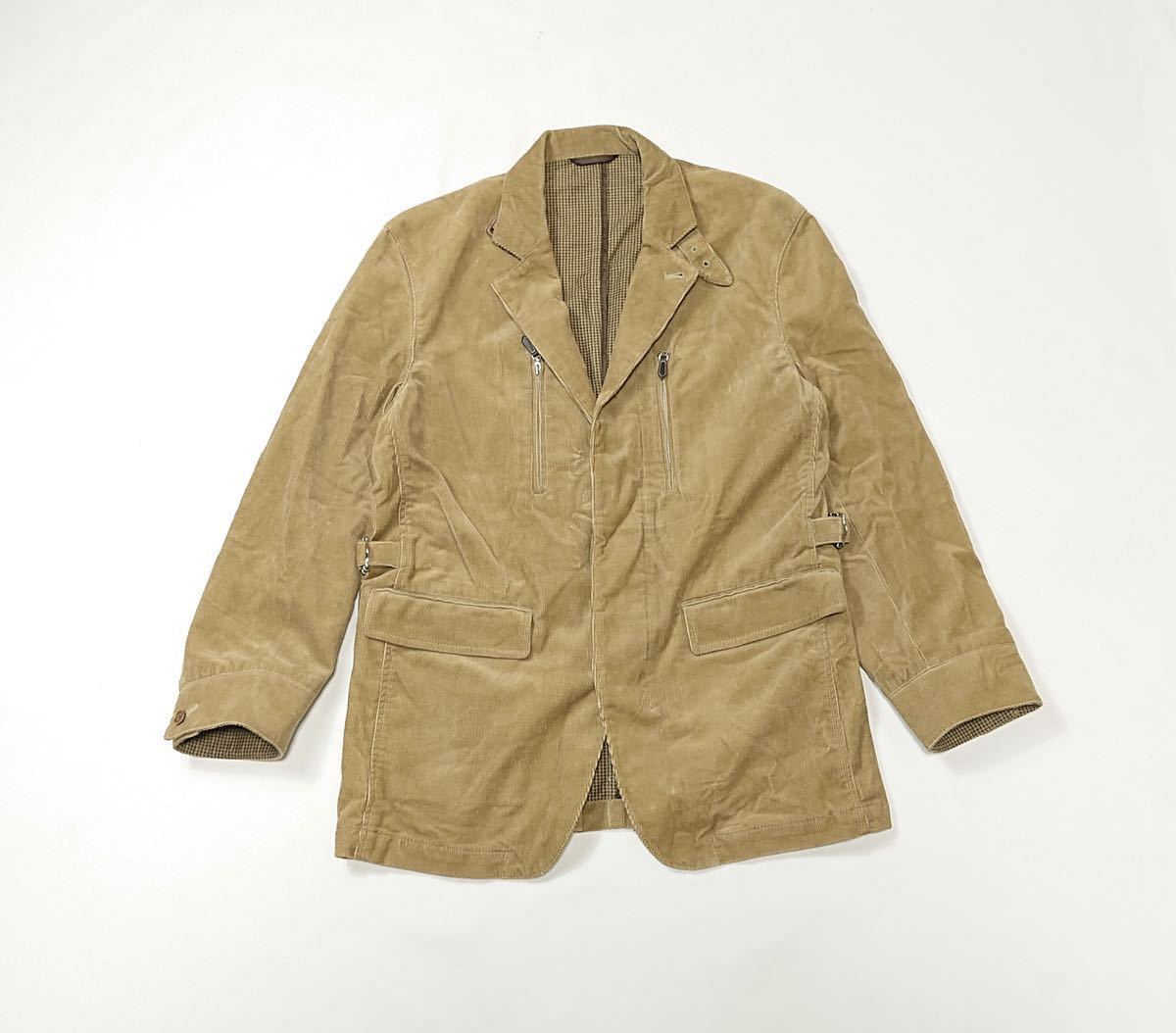 MALE&Co. メイル&コー // 背抜き 長袖 コーデュロイ シングル ジャケット (キャメル系) サイズ M