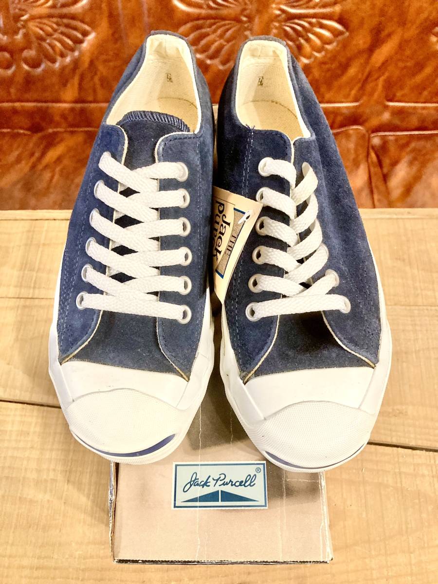 90s!USA!希少レア!コンバース JUCK PURCELL SUEDE ネイビー 4 23cm