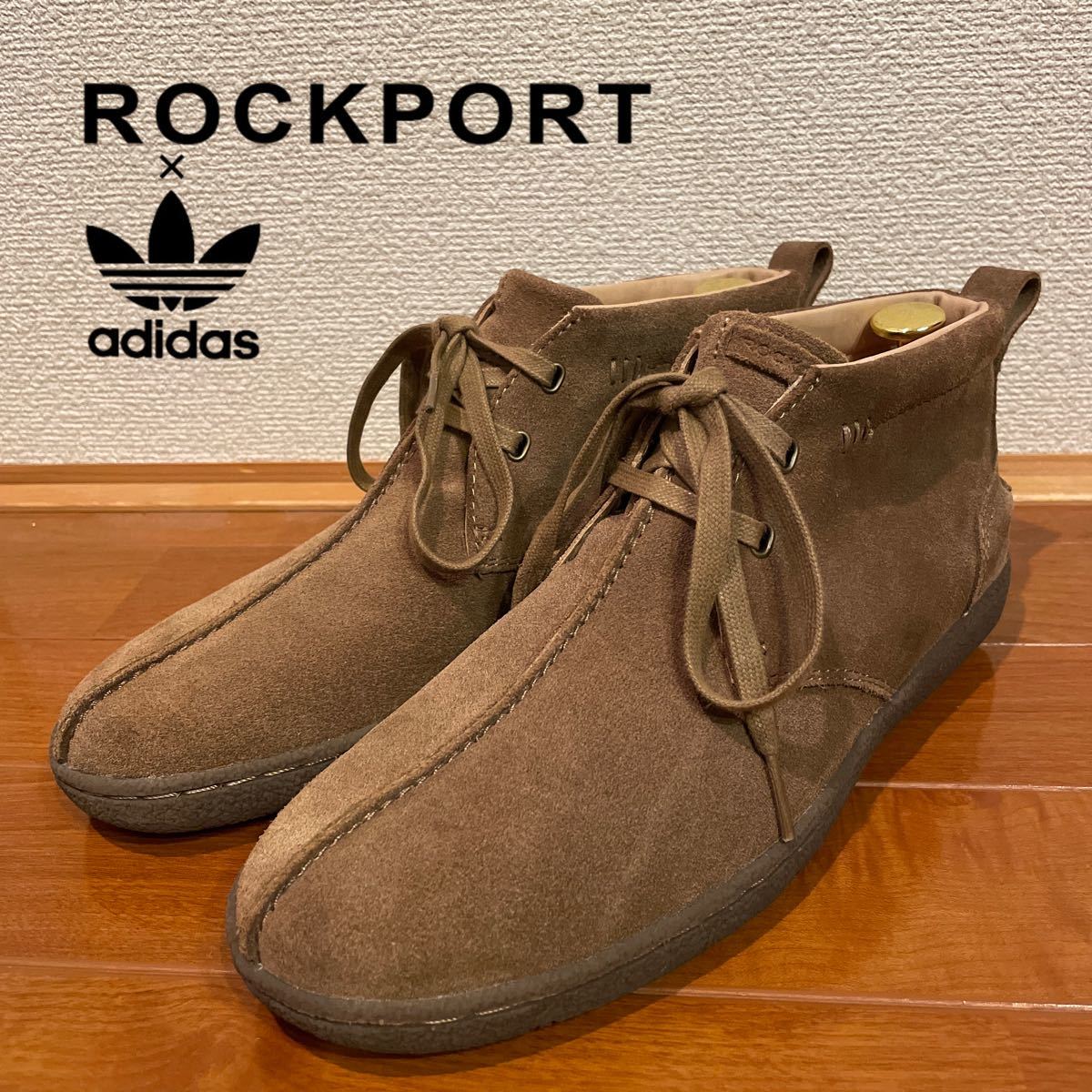 3年保証 即日出荷 ROCKPORT /adidas スエードシューズ ブーツ