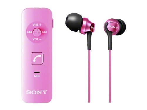 SONY カナル型ワイヤレスイヤホン Bluetooth対応 マイク付 ピンク DRC-BTN40K/P
