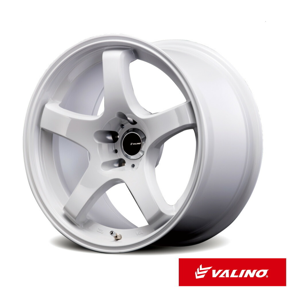 VALINO ヴァリノ GV330 アルミホイール 4本セット ホワイト 18×9.5J 5H PCD114.3 -3