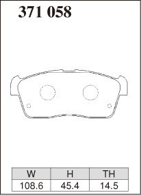 DIXCEL Dixcel brake pad ES extra Speed front Swift HT81S H12.1~H17.4