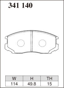 DIXCEL ディクセル ブレーキパッド Zタイプ フロント用 ランサーバン C11V C12V C14V H1.10～H4.3_画像2