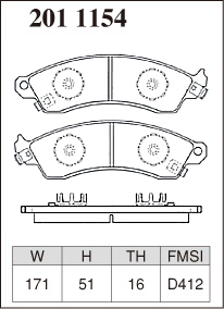 DIXCEL Dixcel brake pad X type front Ford Mustang Cobra 1FAV2P47 H6~H11 4.6L