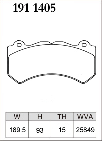 DIXCEL Dixcel brake pad ES extra Speed front Chrysler Grand Cherokee SRT8 WK57A WK64 H23~ V8 6.4L