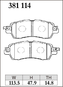 DIXCEL ディクセル KS ブレーキパッド＋ディスクローターのセット フロント用 ディアスワゴン S321N S331N H29.11～_画像2