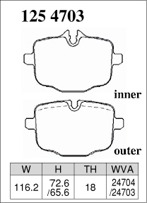 DIXCEL ディクセル ブレーキパッド Mタイプ リア用 アルピナ B5 (F10) ビターボ AM10 H22.7~H24.2 DIXCEL ディクセル ブレーキパッド Mタイプ リア用 アルピナ B5 (F10) ビターボ AM10 H22.7~H24.2