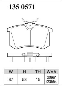 DIXCEL ディクセル ブレーキパッド Zタイプ リア用 アウディ オールロードクワトロ 2.7T/4.2 V8 4BAREF 4BBESF 4BBASF H13.2～H18.8_画像2