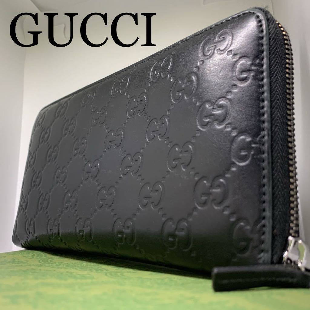 付属品あり極美品】グッチ GUCCI オーガナイザー ラウンドファスナー長