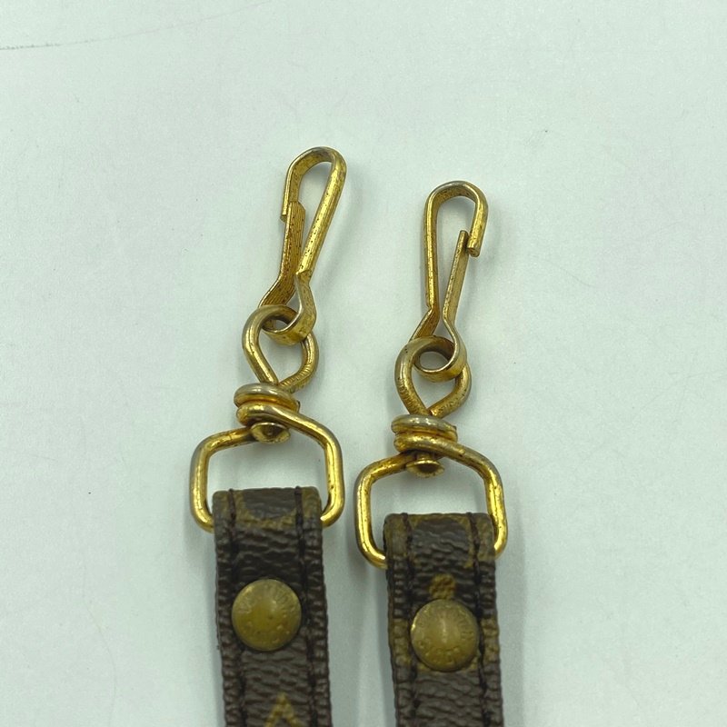 【中古】Louis Vuitton ショルダー ストラップ 旧型 ＜アクセサリー＞ モノグラム ルイヴィトン ブラウン バッグアクセサリー ゴールド金具_画像2