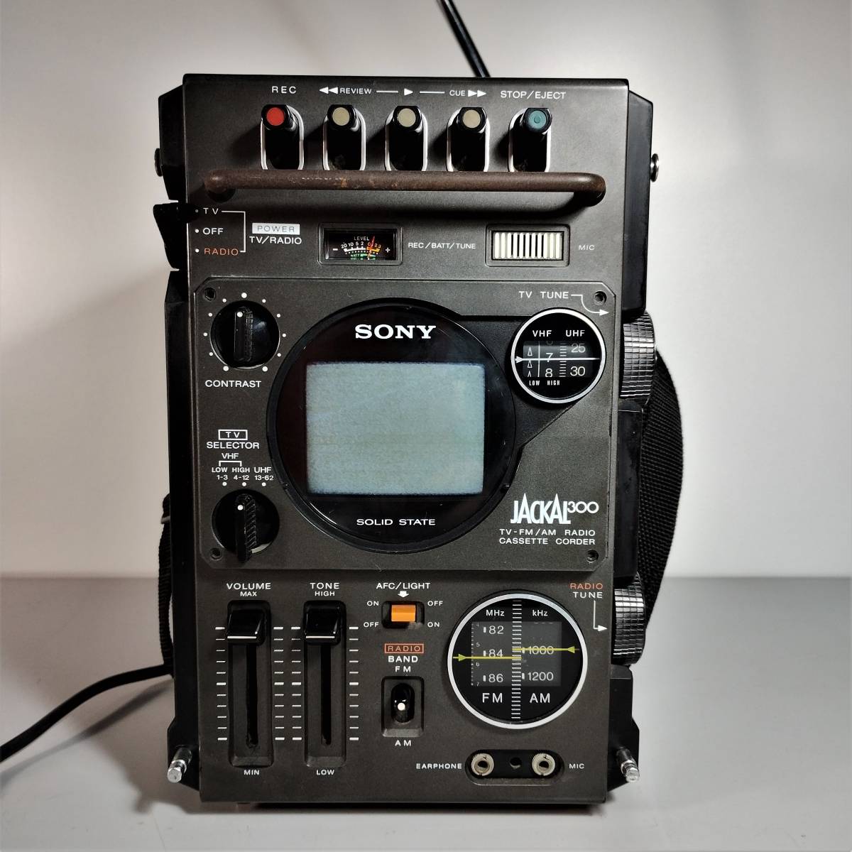 SONY JACKAL FX-300 ソニー ジャッカル TV-FM/AM ラジオ カセットレコーダー 1977年製／通電確認 昭和レトロ