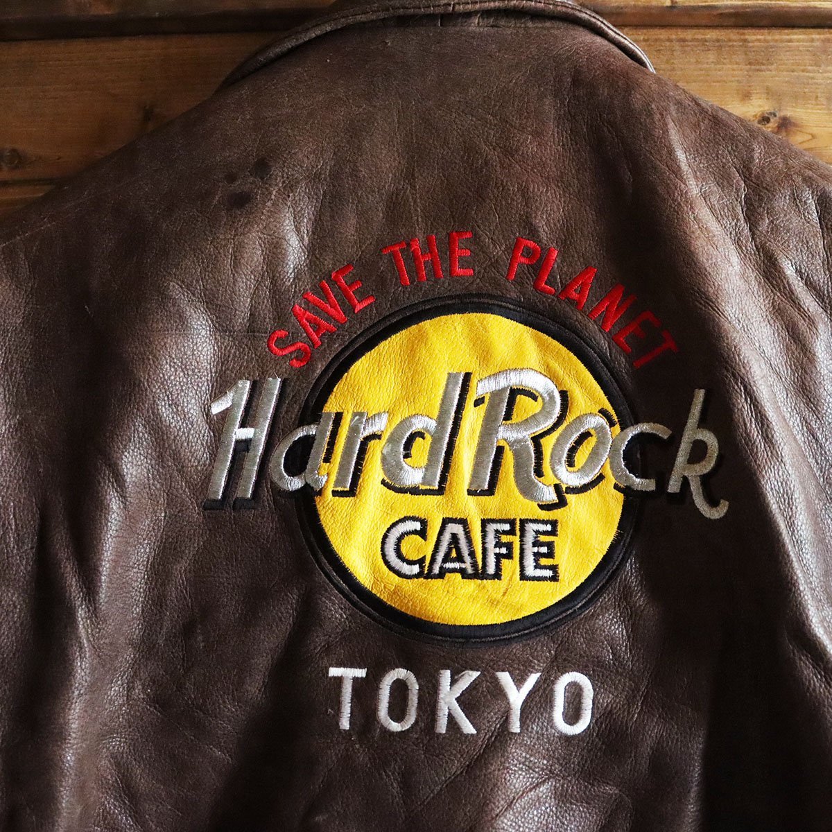 △8/T7.19-2 HardRockCafe TOKYO ハードロックカフェ 東京 レザー