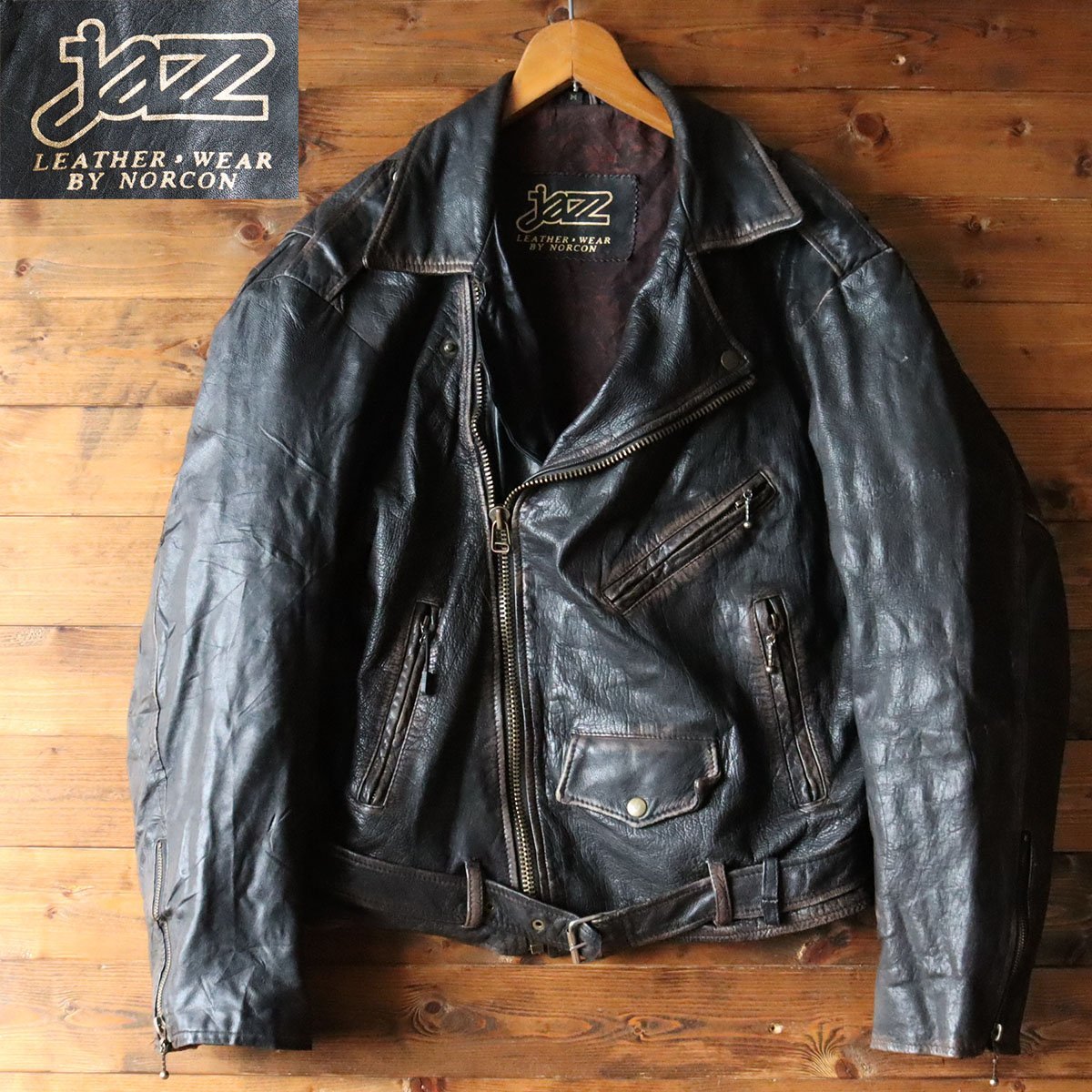Yahoo!オークション - B3/s10.17-2 JAZZ by NORCON 本革 ダブル Yahoo!オークション - B3/s10.17-2 JAZZ by NORCON 本革 ダブル