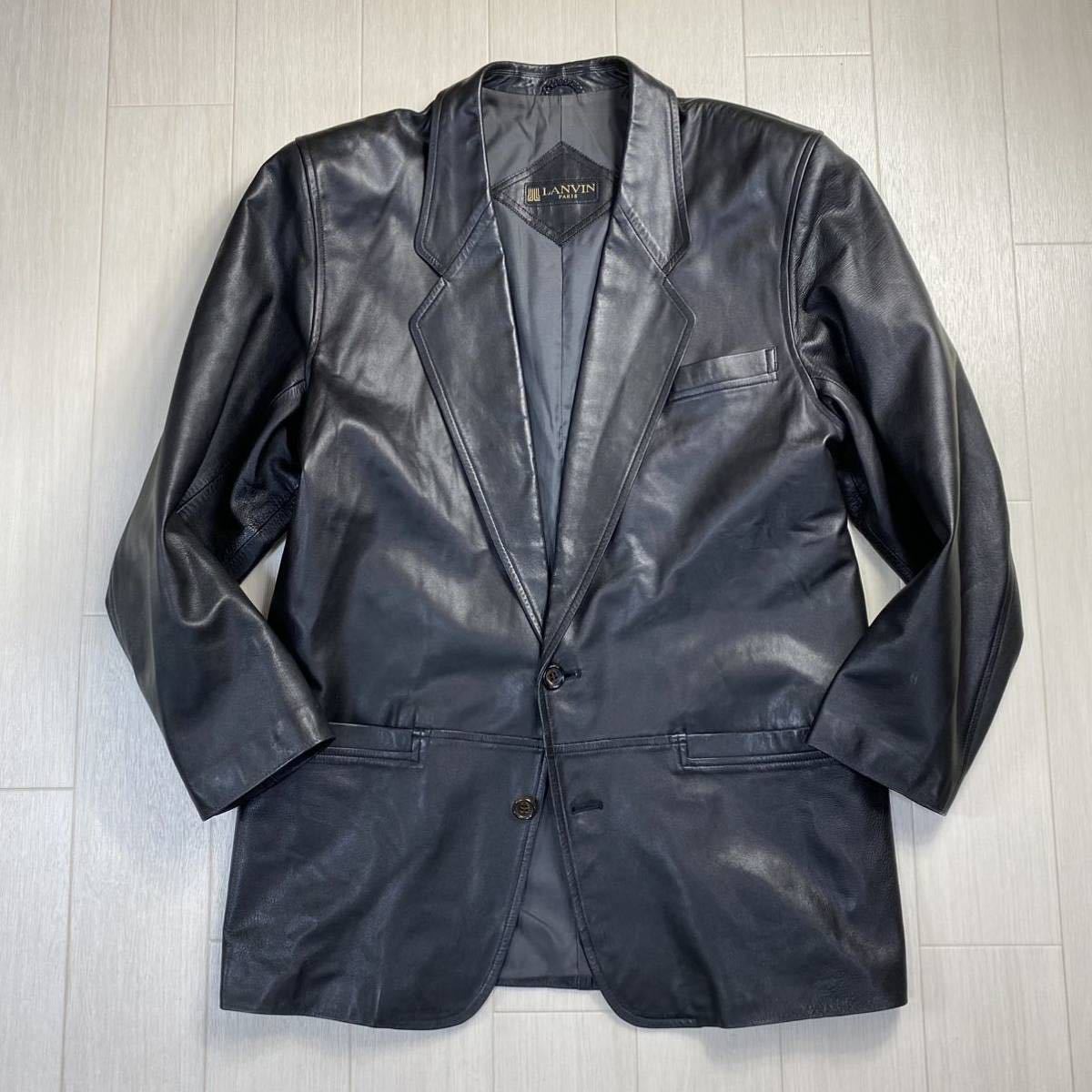 2021新商品 新品 LANVIN Paris ブラック ジャケット ランバン 50