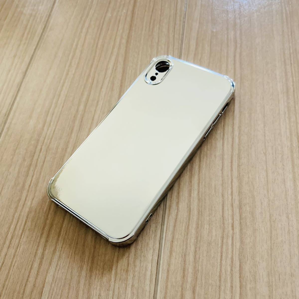 iPhoneXR iPhoneXRケース 耐衝撃 メタリックケース TPUケース シルバー iPhoneケース スマホケース 送料無料_画像4