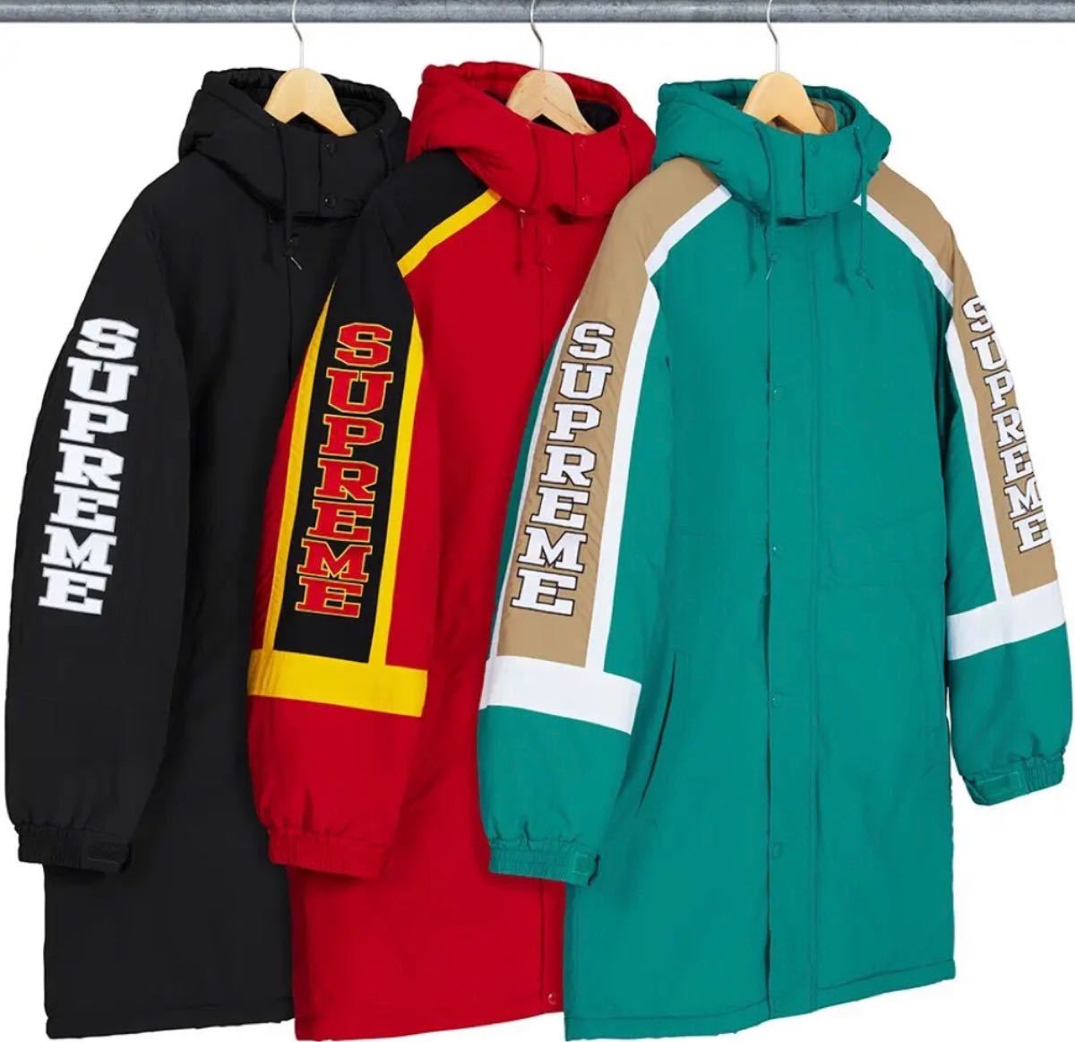 Supremeシュプリーム/18AW/ベンチコート/sleeve logo/M|Yahoo Supremeシュプリーム/18AW/ベンチコート/sleeve logo/M|Yahoo