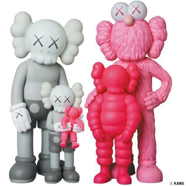 [ unopened goods ]MEDICOM TOYmeti com toy Kaws KAWS FAMILY PINK Family pink Bearbrick domestic regular goods KAWS TOKYO FIRST new goods 