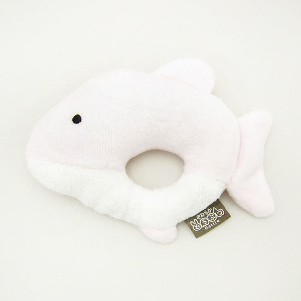 dolphin soft animal rattle ( rattle ) pink goods for baby 4905330023179(MCD)(PWD)