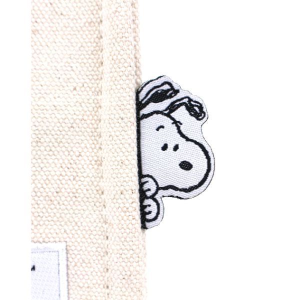 スヌーピー PEANUTS フェイス 2Way トートバッグ ショルダー ナチュラル Mサイズ_画像8