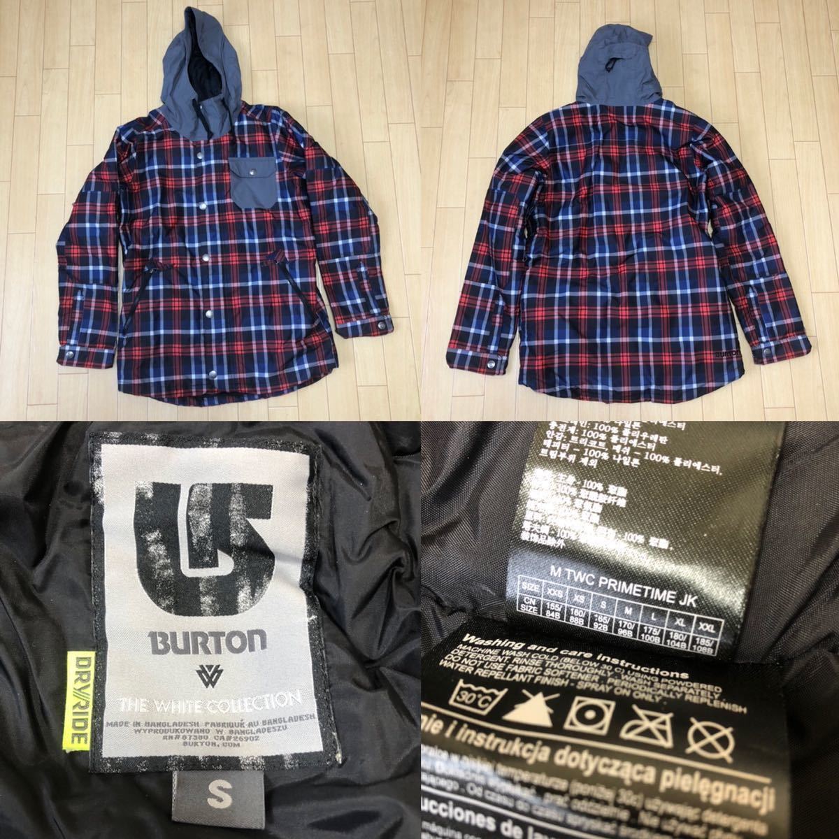 BURTON バートン ショーンホワイト スノボ ウェア M 上 ブラック-