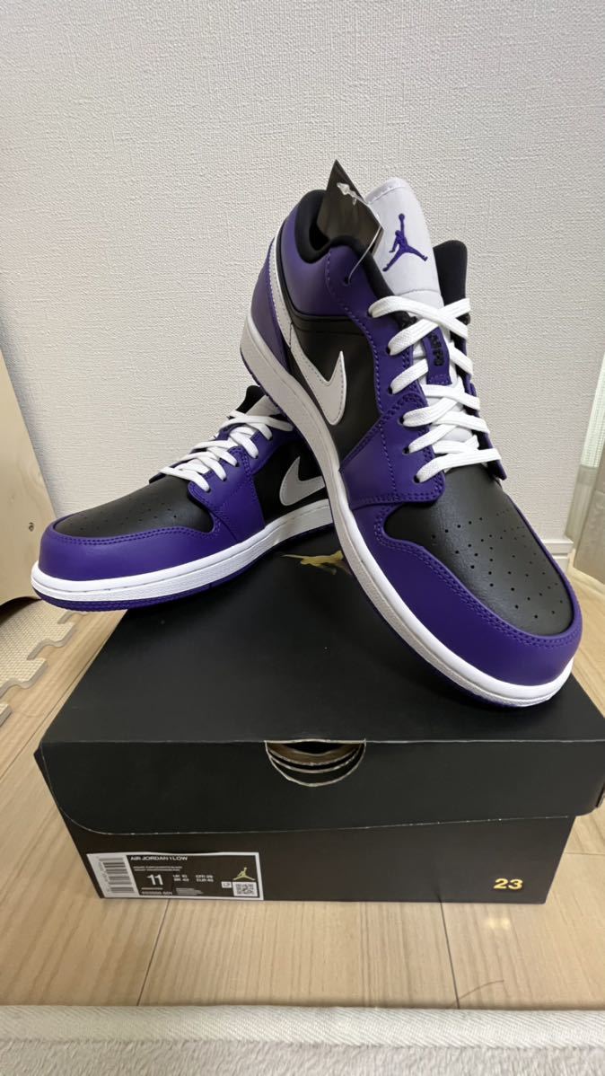 NIKE AIR JORDAN 1 LOW COURT PURPLE/WHITE BLACK ナイキ エアジョーダン 1 ロー  コートパープル/ホワイト ブラック