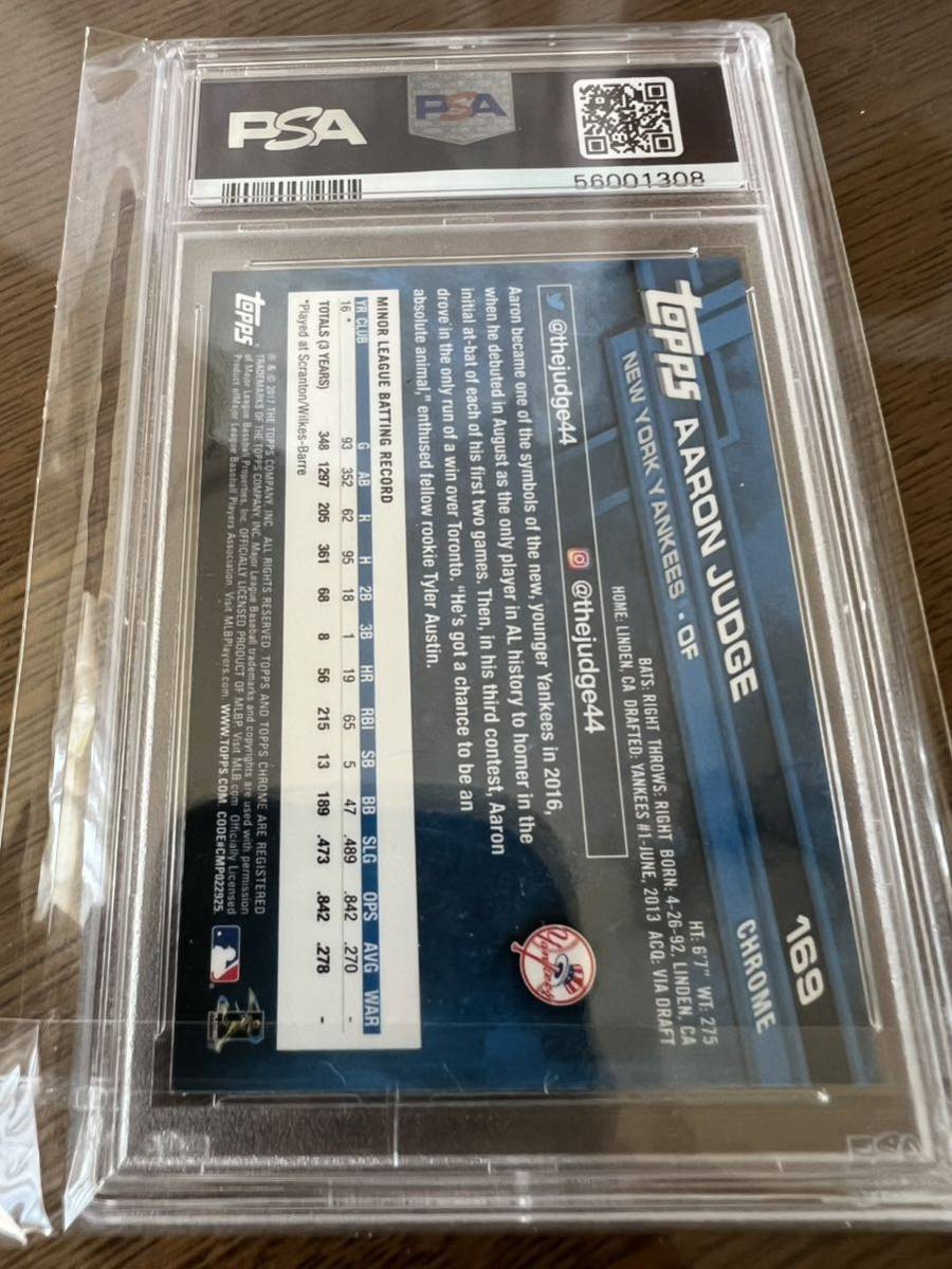 2017 Topps Chrome PSA 10 aaron judge アーロンジャッジ | sweatreno.com